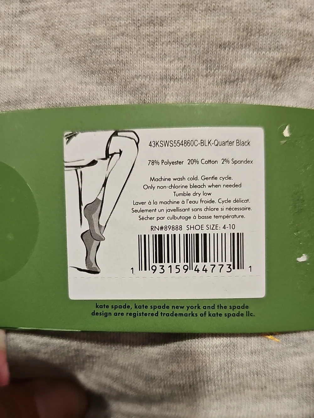 Kate Spade Quarter Socks - 6 Pair